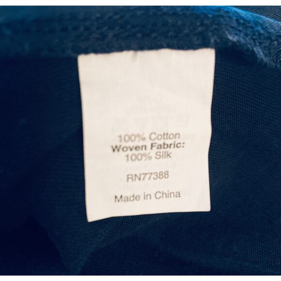 J Crew Dress Navy Sleeveless Soft Cotton & Silk Size XXS - Picture 9 of 10